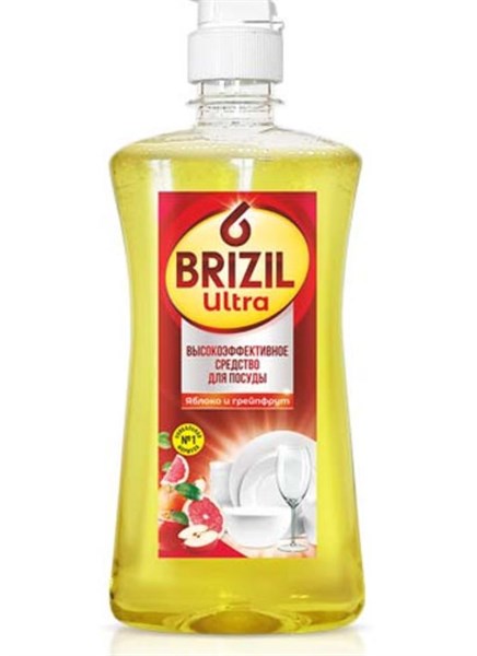 BRIZIL ULTRA д/посуды 500мл с флиптопом Яблоко и Грейпфрут/25 АКЦИЯ 254548 - фото 121095