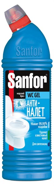 SANFOR WC 750мл gel Морской Бриз д/туал.комнат/15 37625 - фото 121330