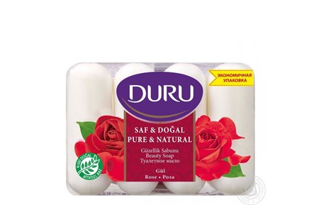 Дуру Pure&natural т/м 4*85гр/24шт роза - фото 121451
