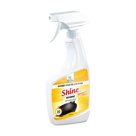 Моющее средство для казана "Shine" (антижир, триггер) 500 мл. Clean&Green /12 - фото 121783