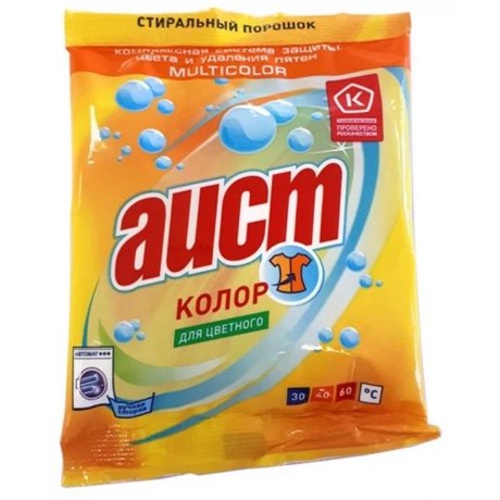 Аист порошкообраз.моющ.ср-во 100гр Колор/60 РАСПРОДАЖА 210101 - фото 122229