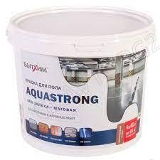 Краска для пола коричневая 6кг/4,7л AQUASTRONG 0399196 - фото 125592