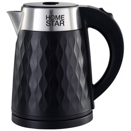 Чайник Homestar HS-1021 черный, двойной корпус - фото 33475