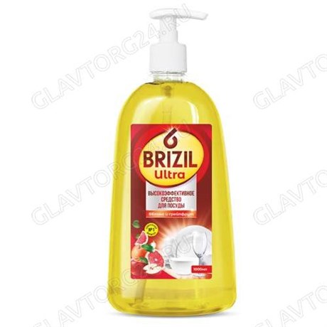 BRIZIL ULTRA д/посуды 1л  с дозатором яблоко и грейпфрут/10 АКЦИЯ 267197 - фото 34286