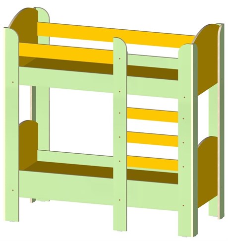 Кровать двухъярусная, для детей от 3 до 7 лет 118300 - фото 38987