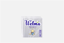 WELMA Салфетки бумажные двухслойные белые 1/50/32 0258421