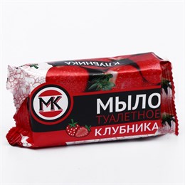 Мыло туалетное 90гр "Клубника" в Цветной /90шт 398215