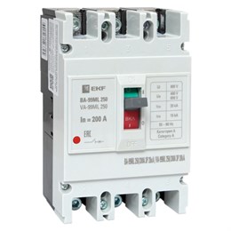 Выключатель ВА-99МL 250/200А 20 kA EKF Basic