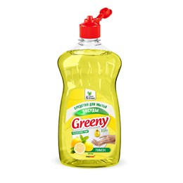 Средство для мытья посуды "Greeny" Light 1000 мл. Лимон Clean&Green /8 363413