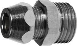 Ниппель с обжимной цангой 1/2" х 3/8" В-Н на 10мм 77185