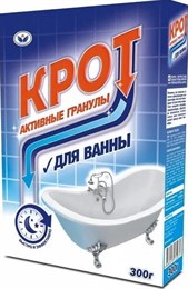 Крот для ванны Активные гранулы 300 г. (24 шт.)