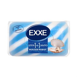 EXXE 1+1 туалетное мыло 80г морской жемчуг (синее)