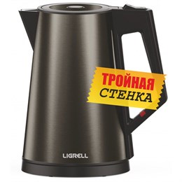 Чайник LIGRELL LEK-1722B черный (тройные стенки)