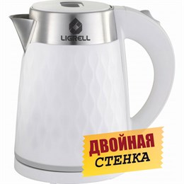 Чайник LIGRELL LEK-1742PS Белый (двойная стенка)