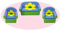 Детская мягкая мебель с аппликацией (набор) Цветок