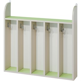 Шкаф для полотенец навесной (5 секций) (пастельные цвета)