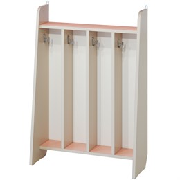 Шкаф для полотенец напольный (4 секции) (пастельные цвета)