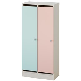 Шкаф для одежды на цоколе (2 места) (пастельные цвета)