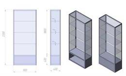 Витрина стеклянная ВА№1 117643