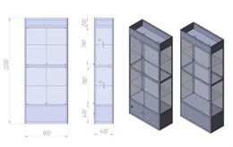 Витрина стеклянная ВА№2ШД 120475