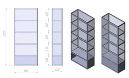 Витрина стеклянная ВА№3 120476