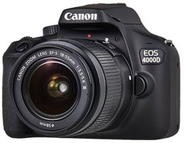 Зеркальный фотоаппарат CANON EOS 4000D KIT kit ( 18-55mm f/3.5-5.6), черный. Точка роста