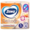 Т/бумага Zewa Delux 3сл. 4 рул розовая персик - фото 120472