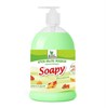 Крем-мыло жидкое "Soapy" 1000 мл. арбуз и дыня увлажняющее с дозатором Clean&Green CG8117 - фото 122845