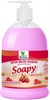Крем-мыло жидкое "Soapy" 500 мл.малина в карамели увлажняющее с дозатором Clean&Green /6 - фото 125168