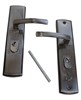 Ручки на планке для входных китайских металлических дверей (правая) - фото 37086