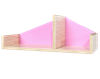 Полка Кубики ЛДСП Розовый открытая - фото 38554