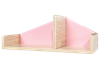 Полка Кубики МДФ светло-розовый открытая - фото 38558