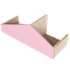Полка Кубики МДФ светло-розовый закрытая - фото 38559