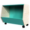 Ящик для игрушек Кубики ЛДСП Аква - фото 38571
